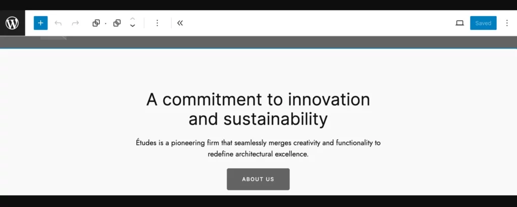 Distraction-free block toolbar